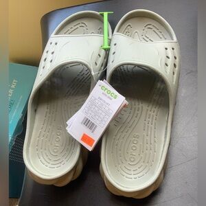 Crocs Eco Slide Sandals - Light Green Gray